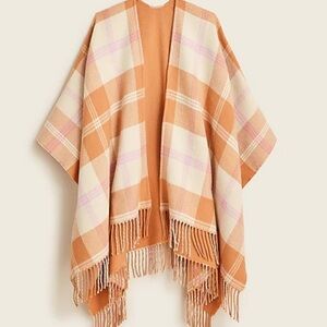 J. Crew reversible blanket poncho